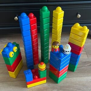 Vintage rare LEGO Primo/Duplo building block set #2002, 80 pcs, stack and build